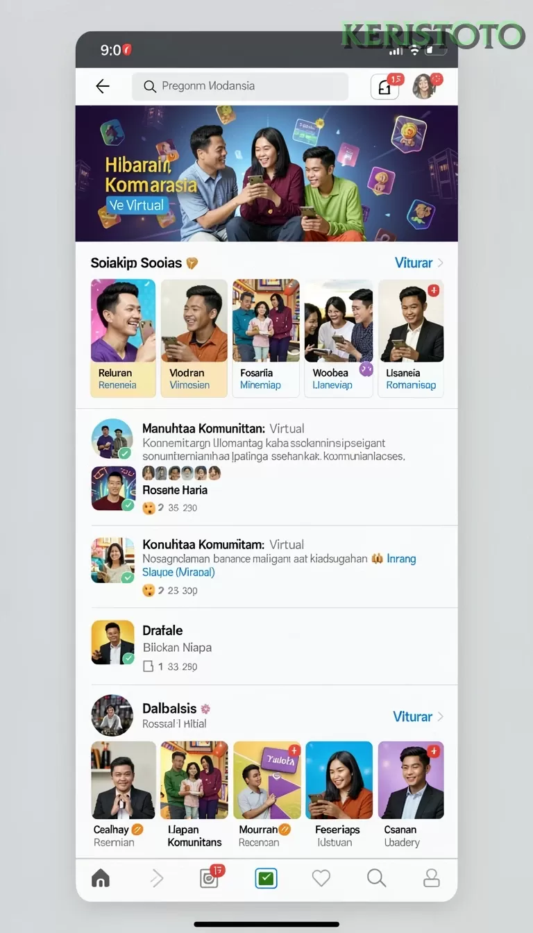 Cuplikan layar KETUA — halaman utama