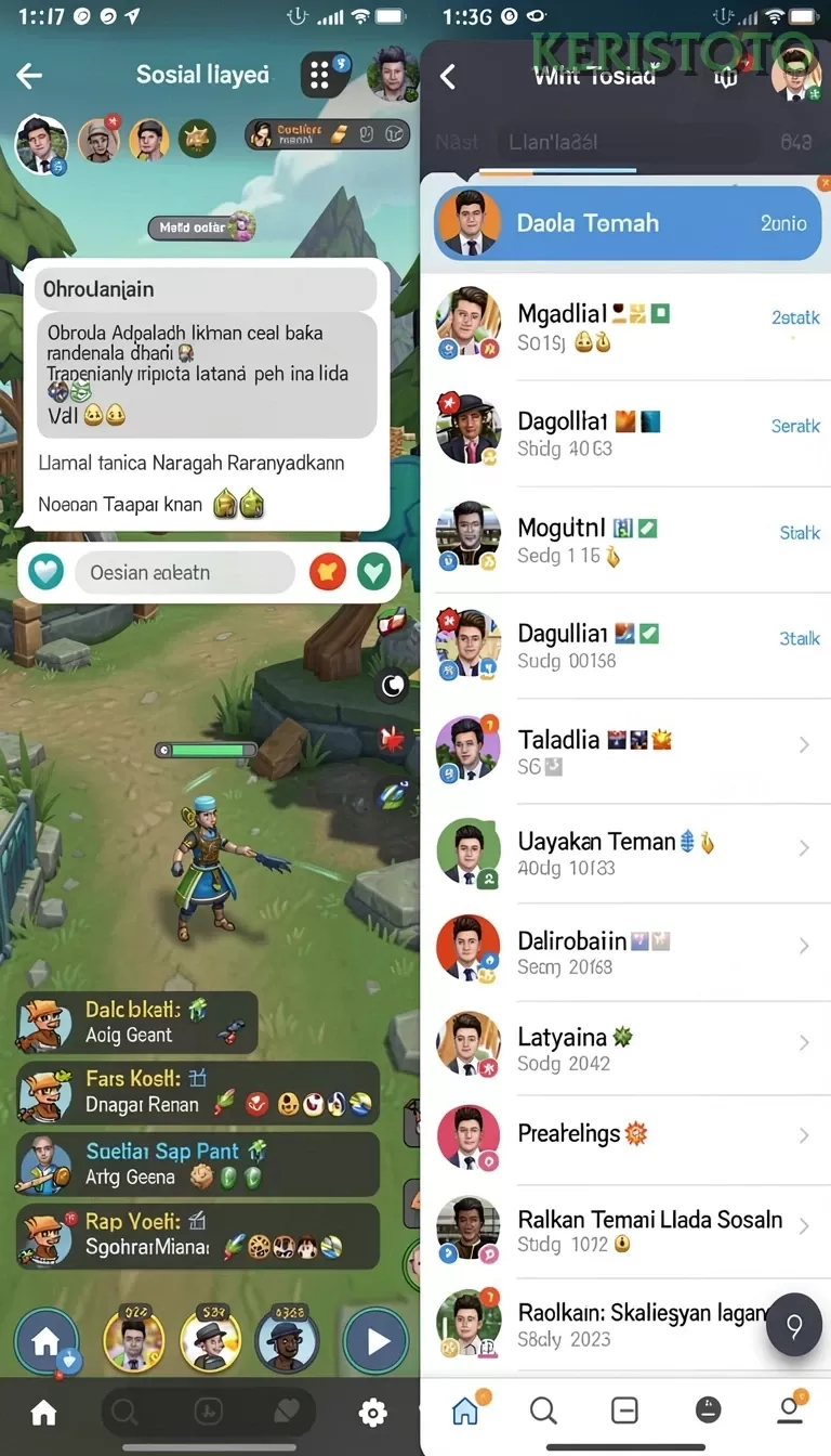 Cuplikan layar TOKYOBOLA — aktivitas